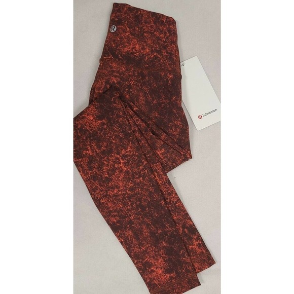 NWT Lululemon Wunder Train High Rise Tight 28" In Denim Wash Print Size 0 - Picture 2 of 12